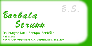 borbala strupp business card